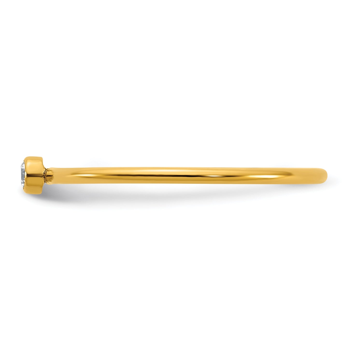 1/20 14K Gold Filled Bezel 1.0mm Stacking Ring