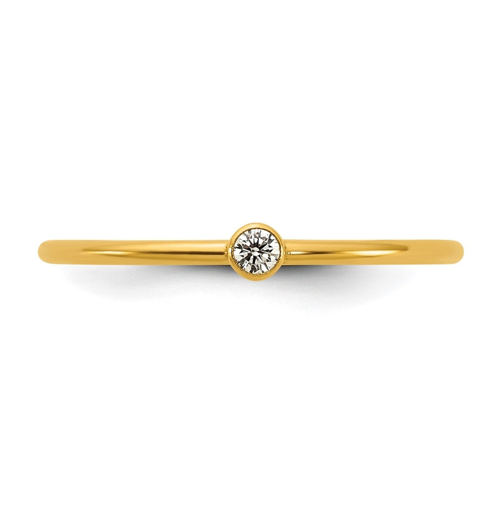 1/20 14K Gold Filled Bezel 1.0mm Stacking Ring