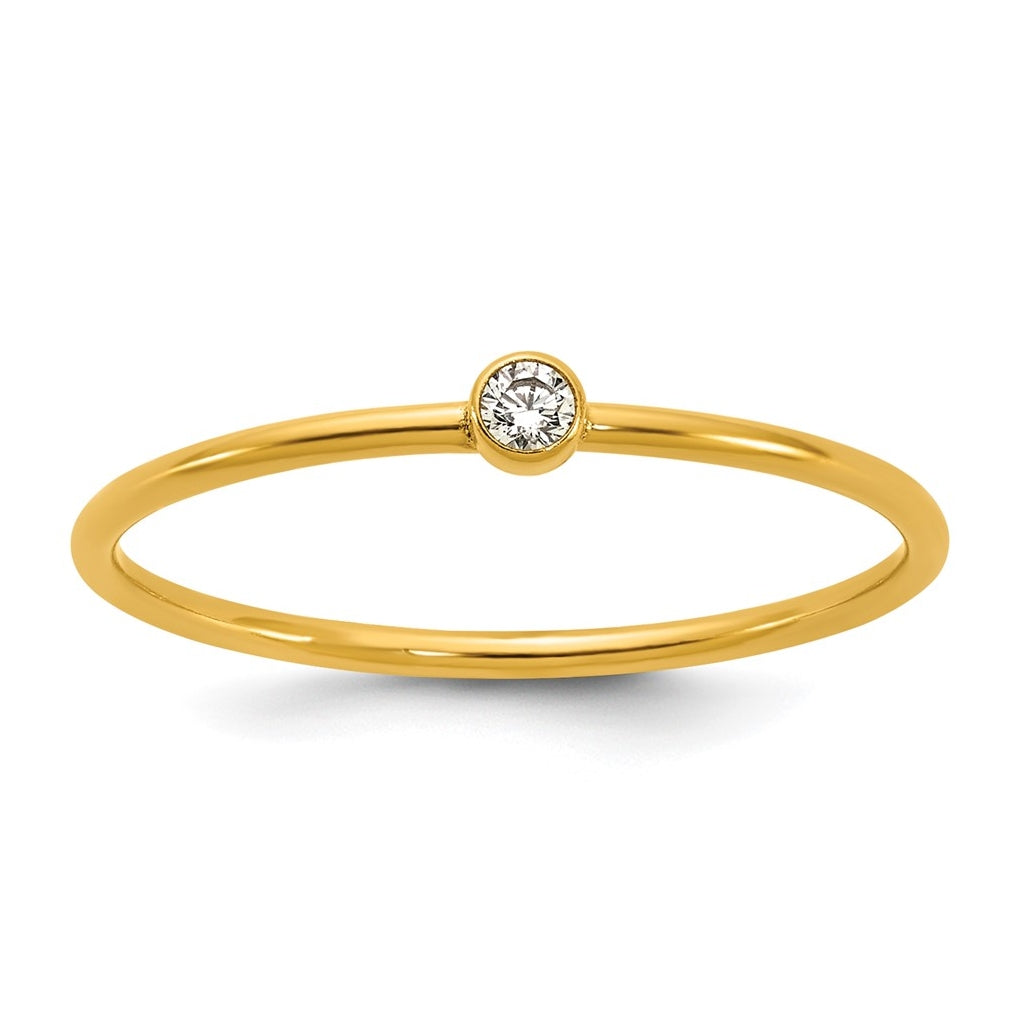 1/20 14K Gold Filled Bezel 1.0mm Stacking Ring
