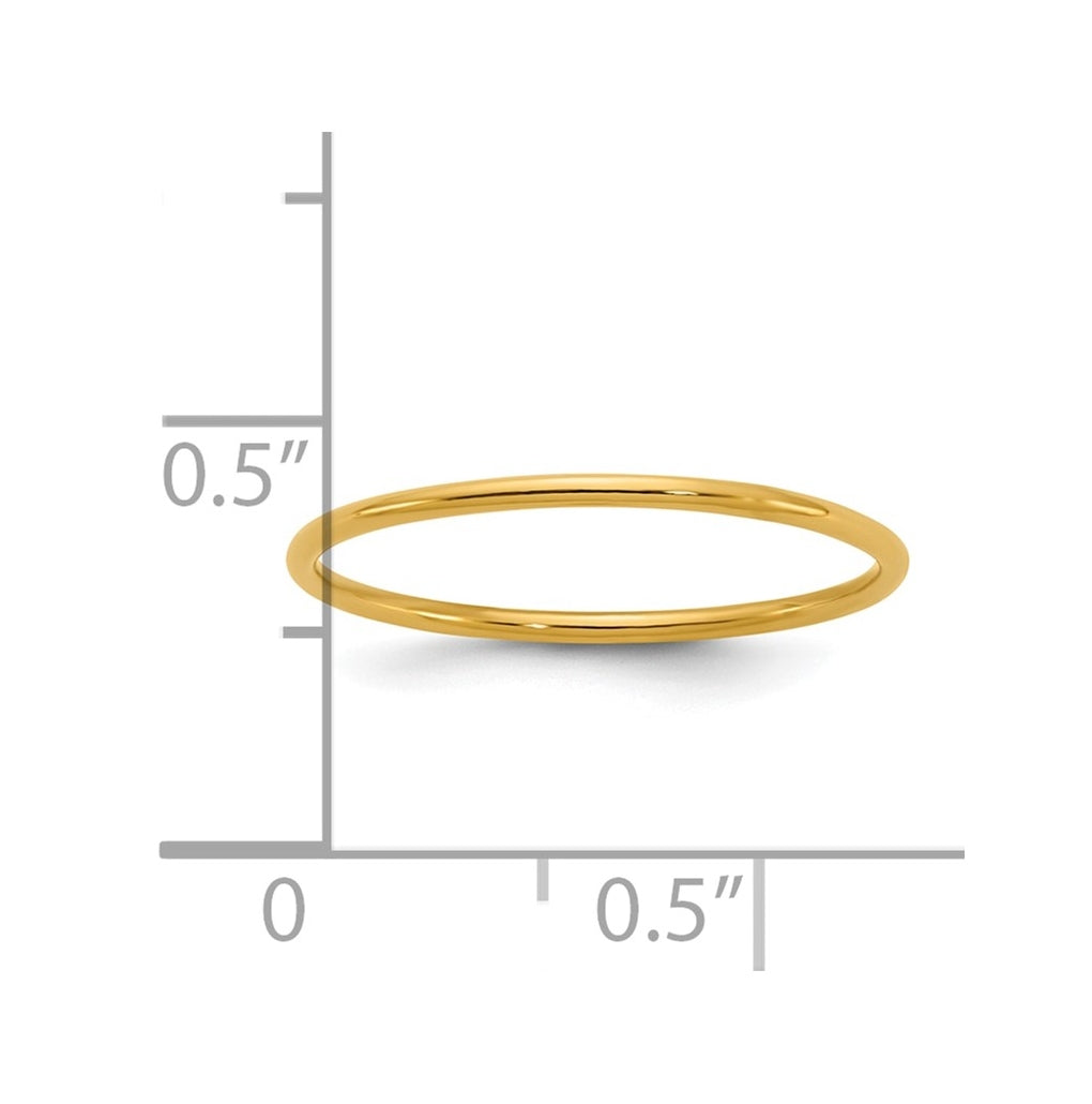 1/20 14K Gold Filled 1.0mm Stacking Ring