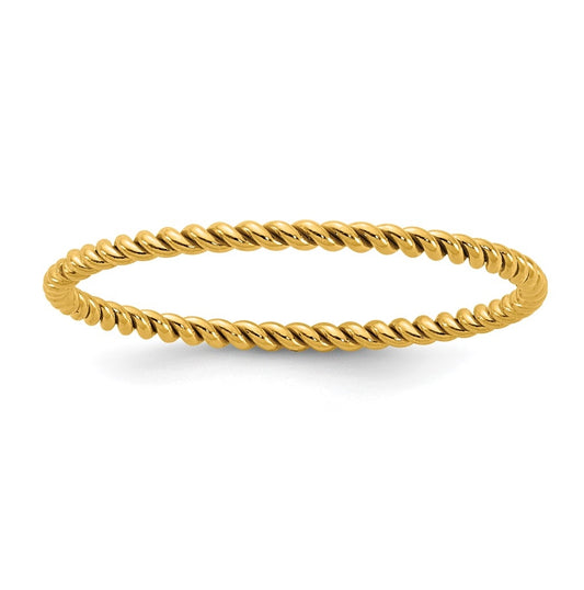 1/20 14K Gold Filled Twisted 1.20mm Stacking Ring