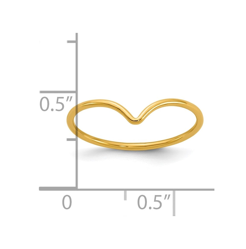 1/20 14K Gold Filled Chevron 1.0mm Ring
