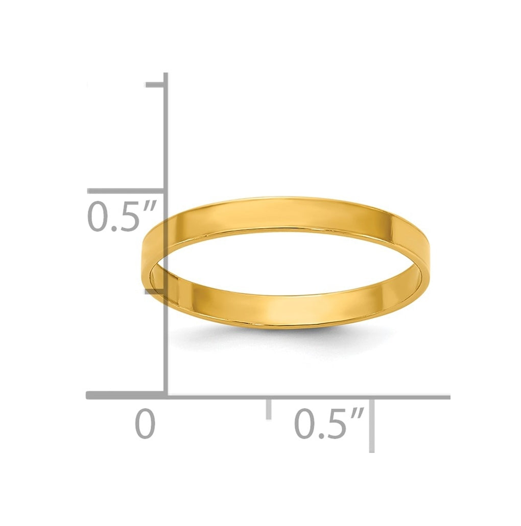 1/20 14K Gold Filled 2.25mm Flat Ring