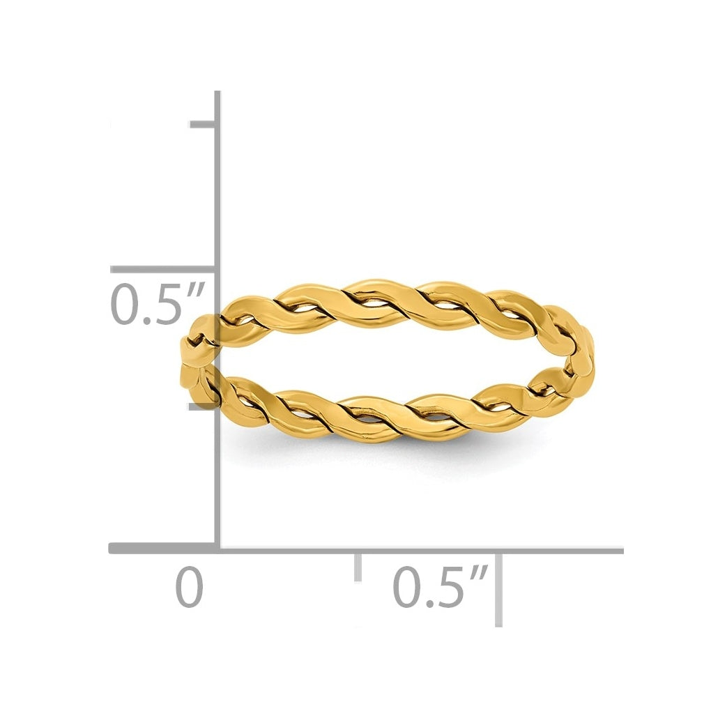 1/20 14K Gold Filled Woven 2.40mm Ring
