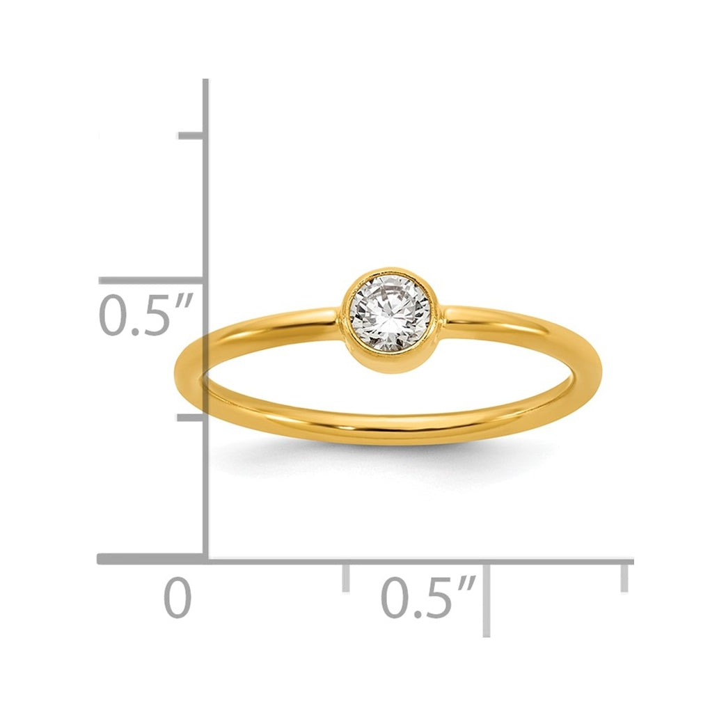 1/20 14K Gold Filled CZ 1.50mm Ring