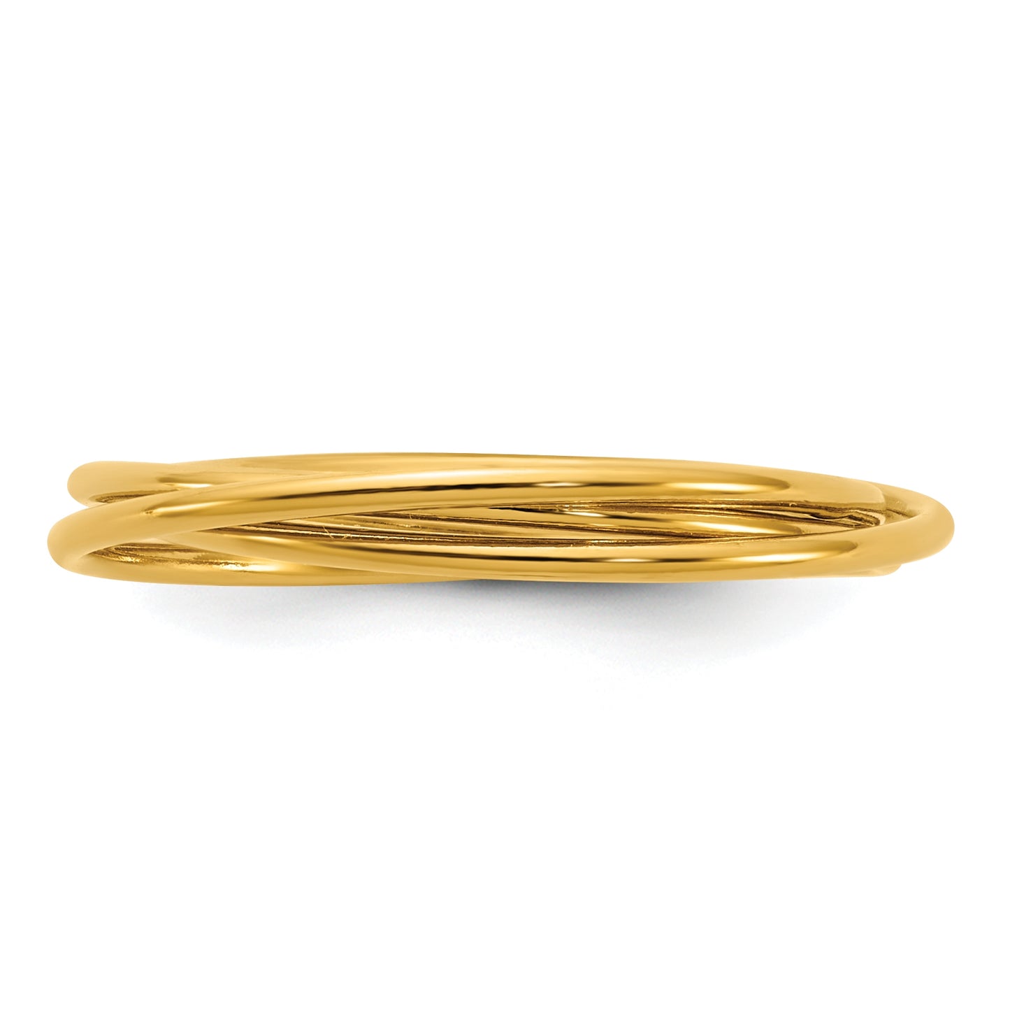 1/20 14K Gold Filled Three 1.0mm Intertwined Rings
