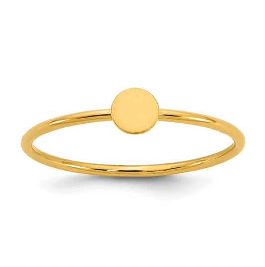 1/20 14K Gold Filled Disc 1.0mm Stacking Ring