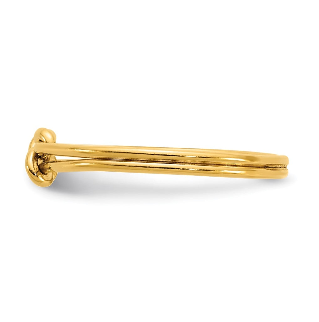 1/20 14K Gold Filled Double Love Knot 2.0mm Ring