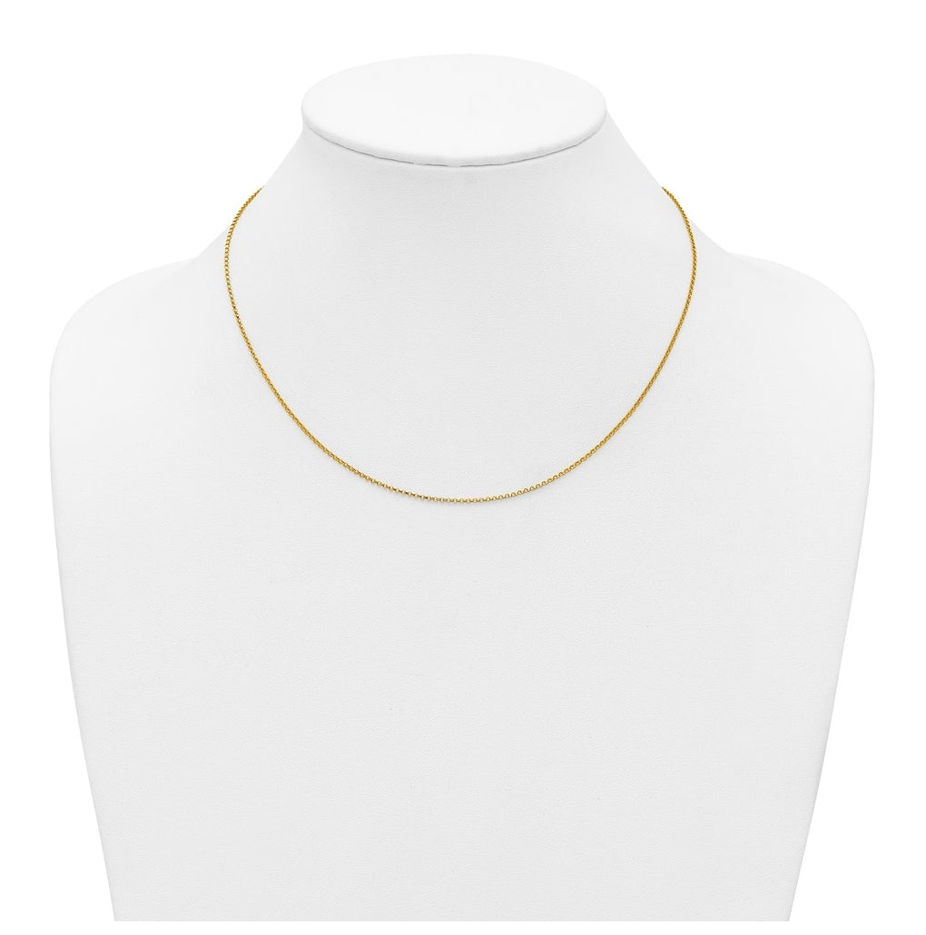 1/20 14K Gold Filled 1.30mm Adjustable Rolo 22in Chain