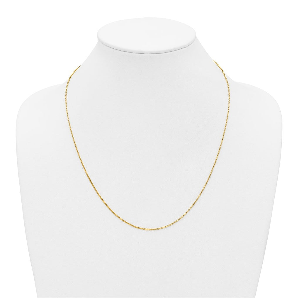 1/20 14K Gold Filled 1.30mm Adjustable Rolo 22in Chain
