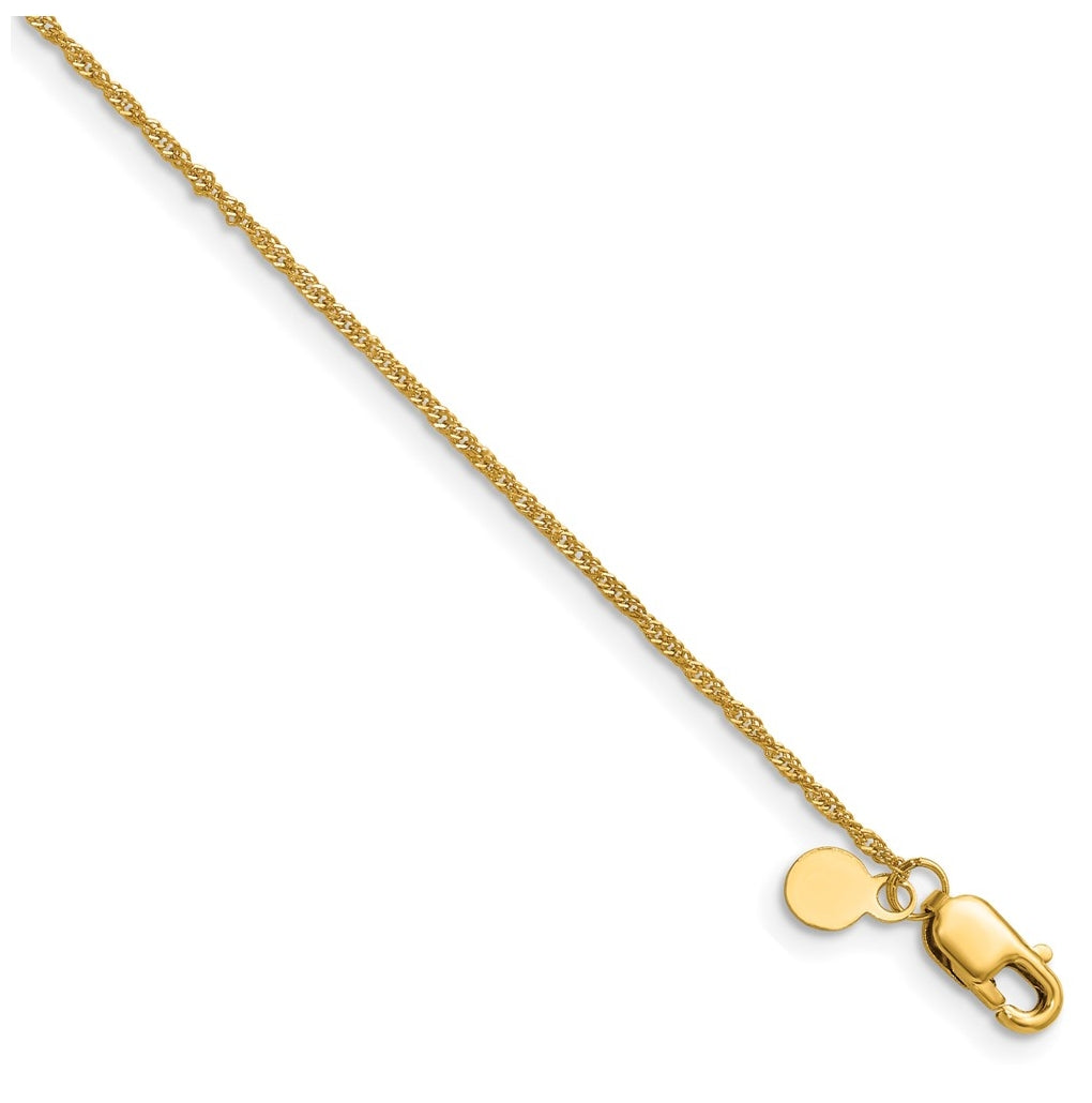 1/20 14K Gold Filled Singapore with Lobster Clasp Chain