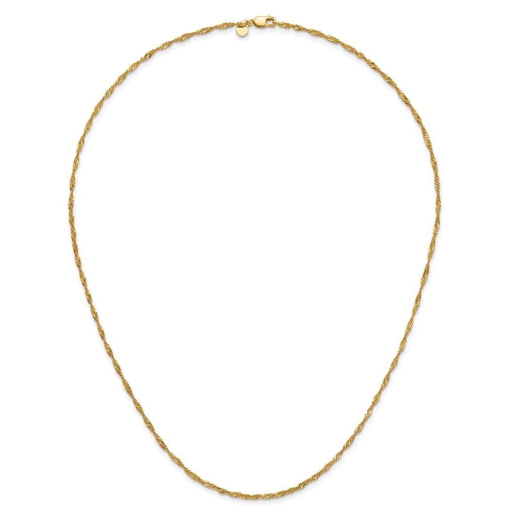 1/20 14K Gold Filled Singapore with Lobster Clasp Chain