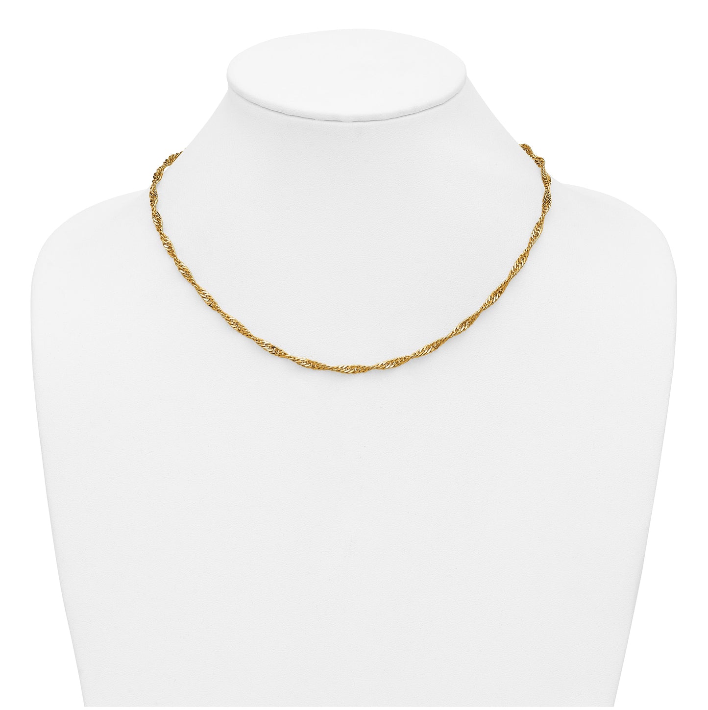 1/20 14K Gold Filled Singapore with Lobster Clasp Chain