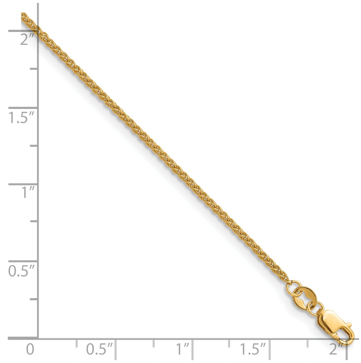 1/20 14K Gold Filled Spiga with Lobster Clasp Chain