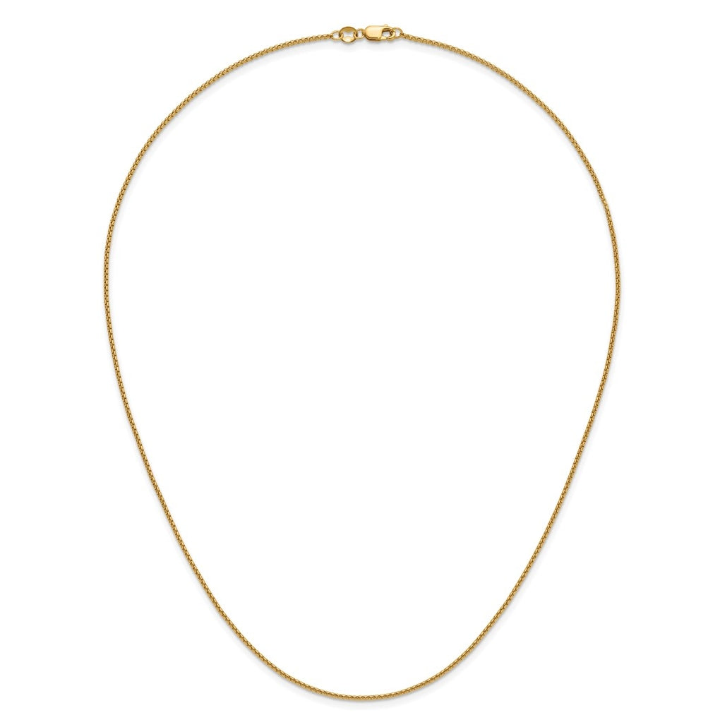1/20 14K Gold Filled Rnd Venetian Box w/Lobster Clasp Chain
