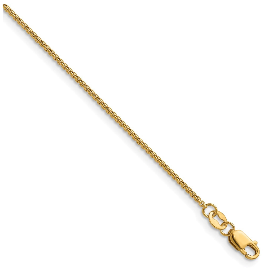 1/20 14K Gold Filled Rnd Venetian Box w/Lobster Clasp Chain