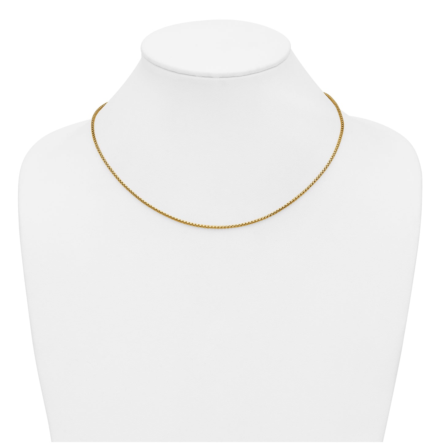 1/20 14K Gold Filled Rnd Venetian Box w/Lobster Clasp Chain