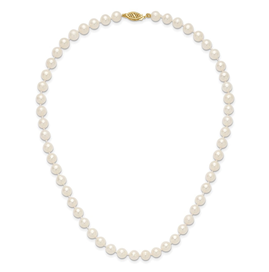 1/20 14K Gold Filled NearRound Freshwater Cultured Pearl Necklace