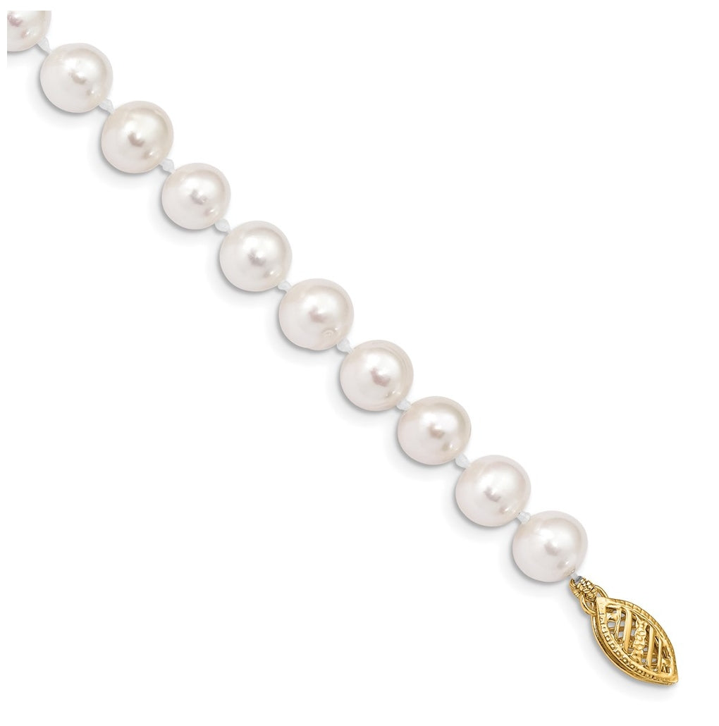1/20 14K Gold Filled NearRound Freshwater Cultured Pearl Bracelet
