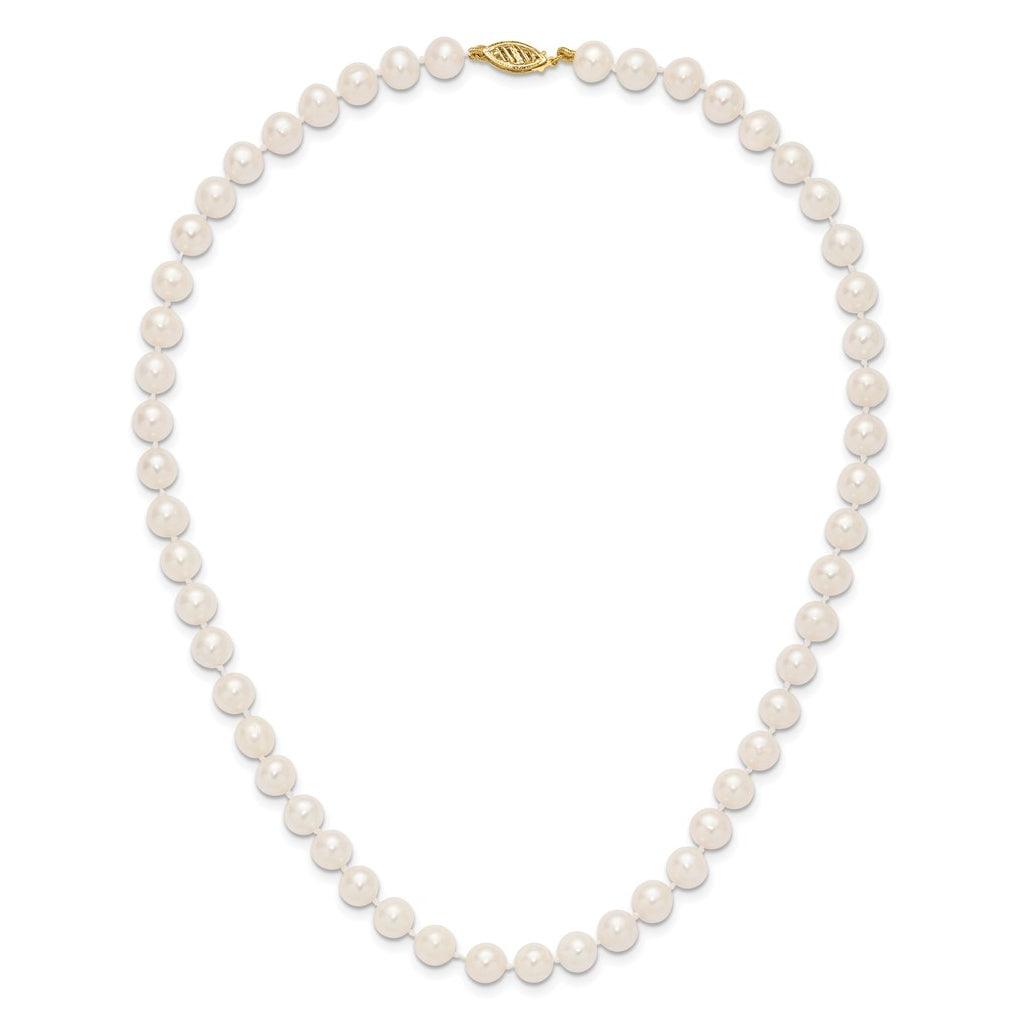 1/20 14K Gold Filled NearRound Freshwater Cultured Pearl Necklace