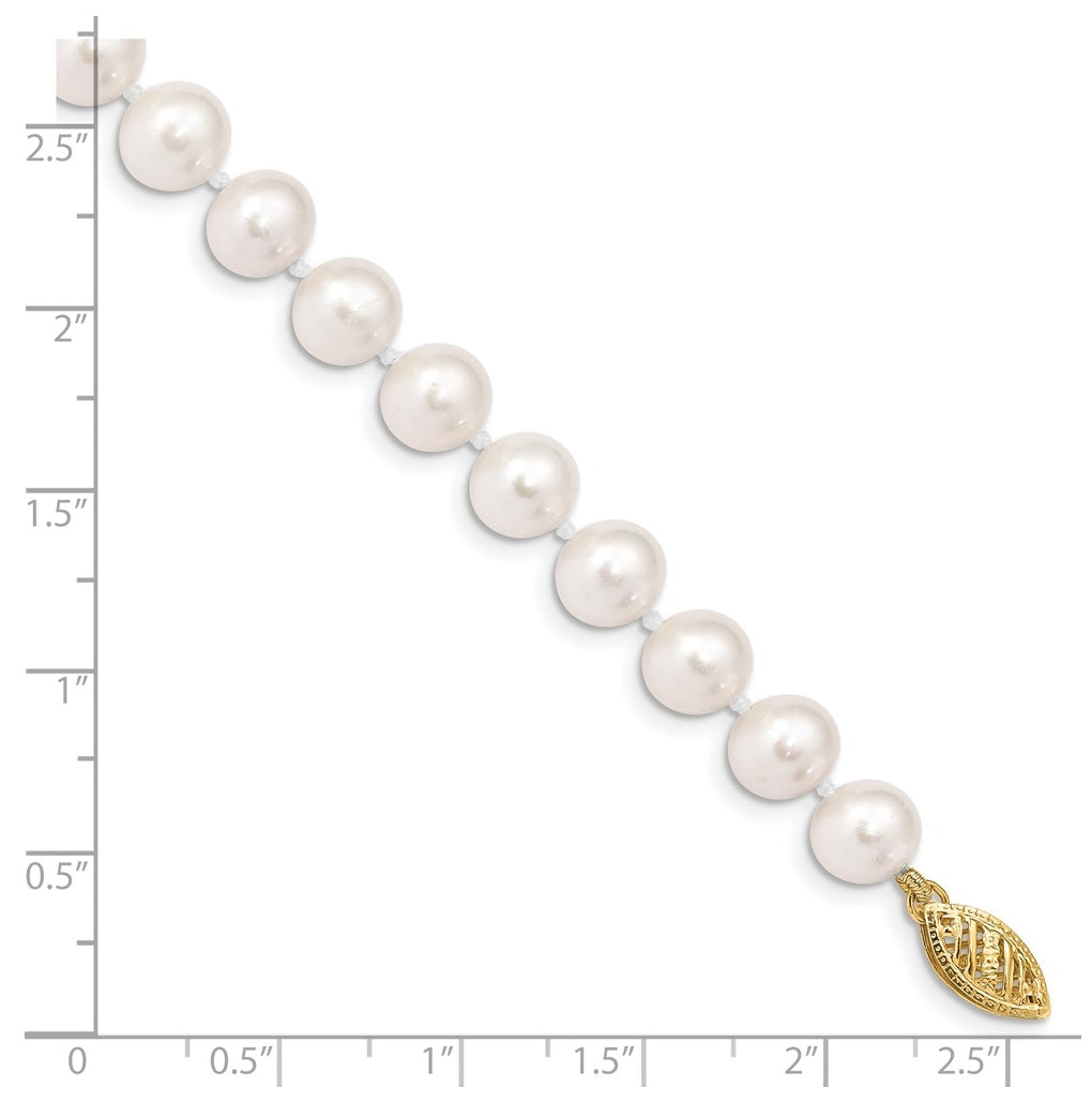 1/20 14K Gold Filled NearRound Freshwater Cultured Pearl Bracelet