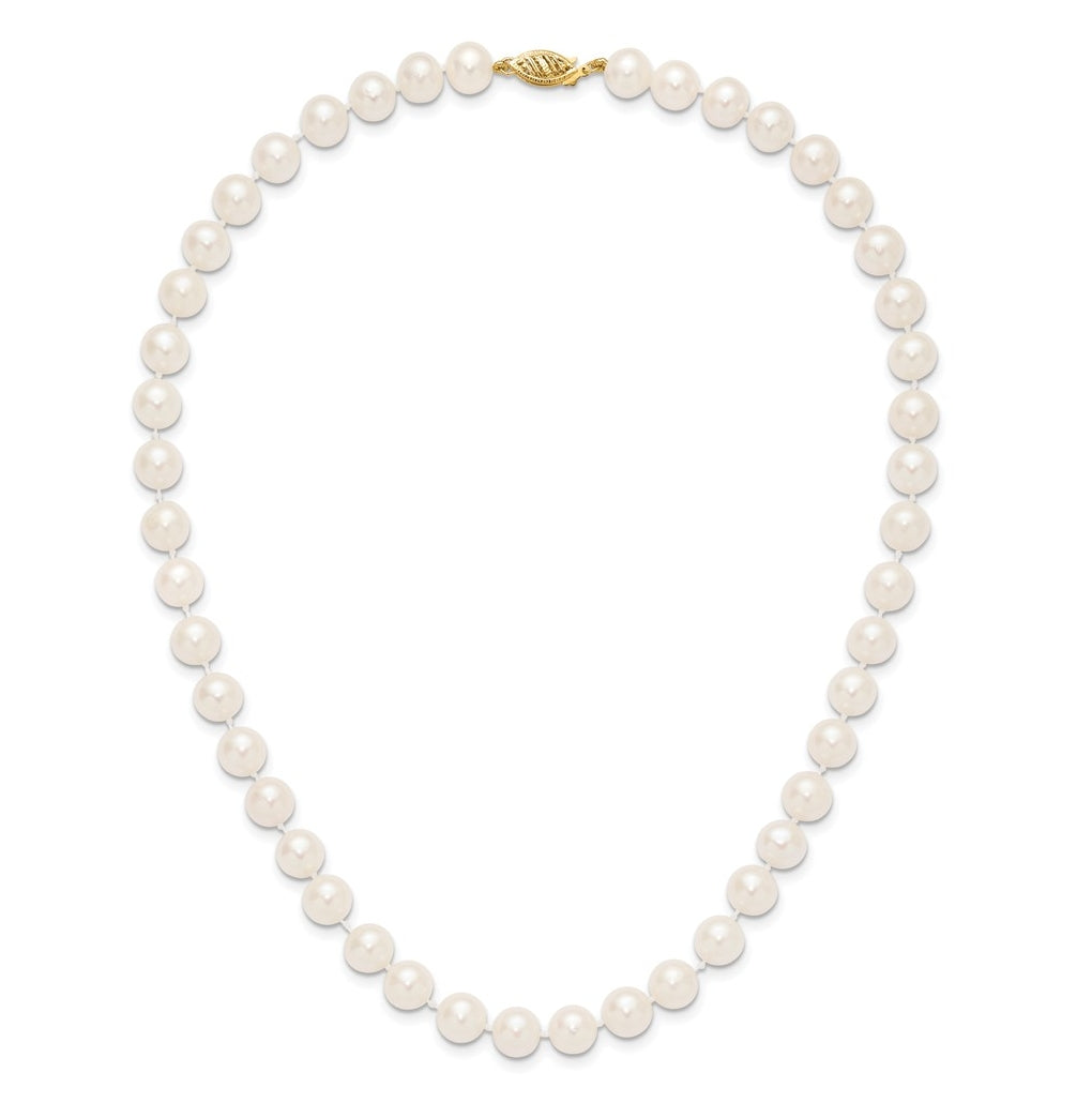 1/20 14K Gold Filled NearRound Freshwater Cultured Pearl Necklace