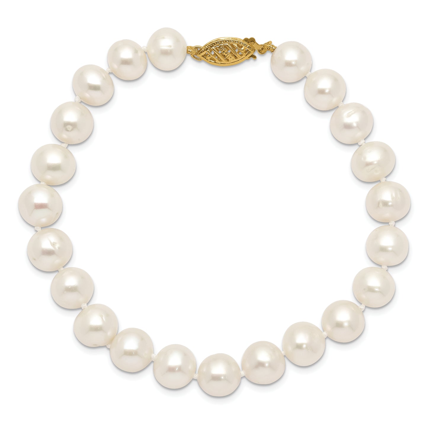1/20 14K Gold Filled NearRound Freshwater Cultured Pearl Bracelet