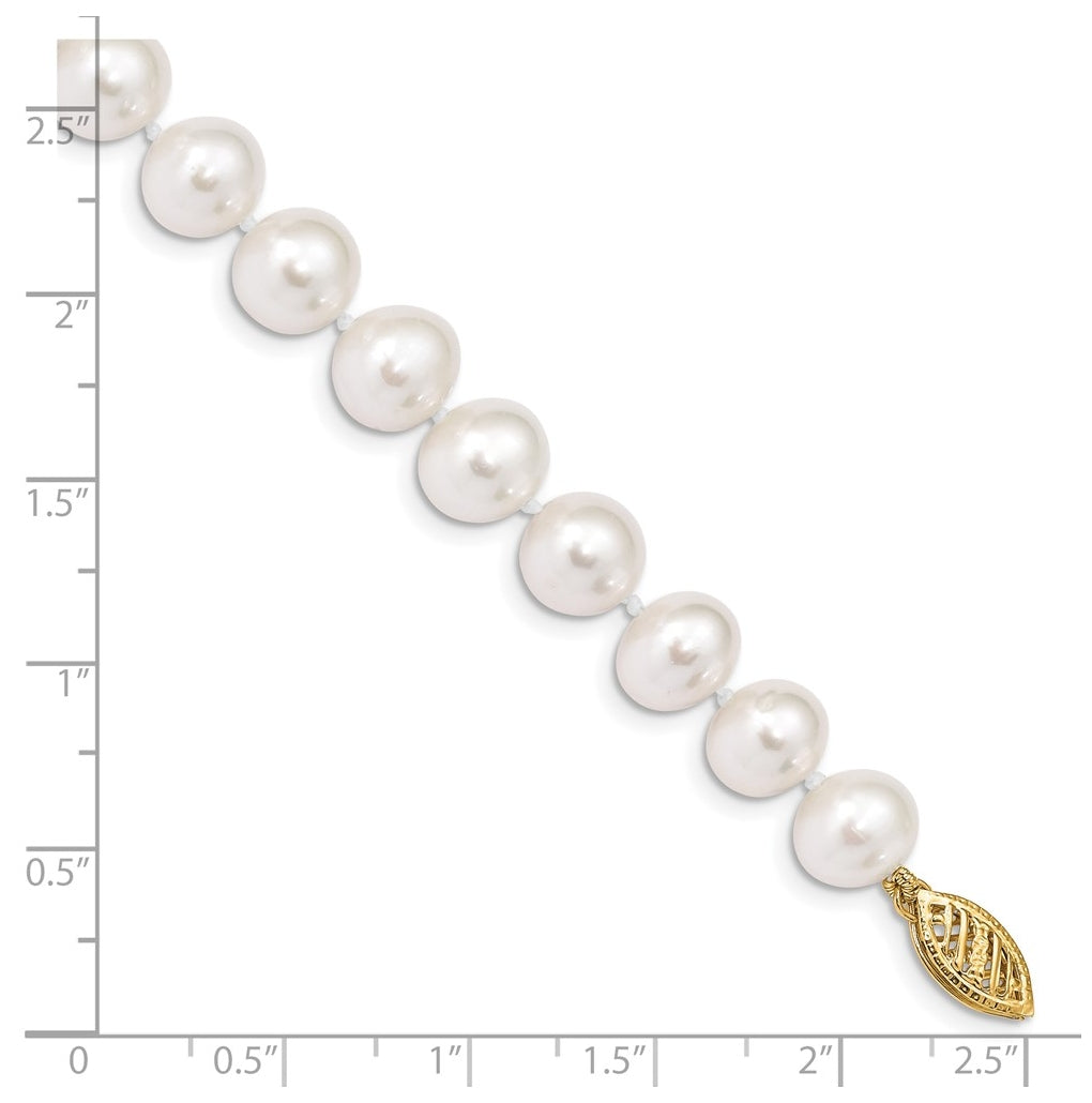 1/20 14K Gold Filled NearRound Freshwater Cultured Pearl Bracelet