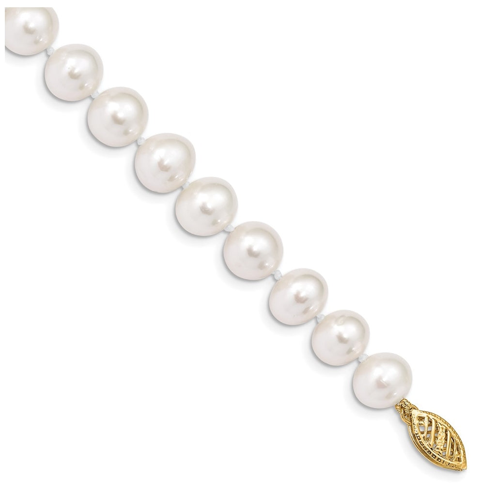 1/20 14K Gold Filled NearRound Freshwater Cultured Pearl Bracelet