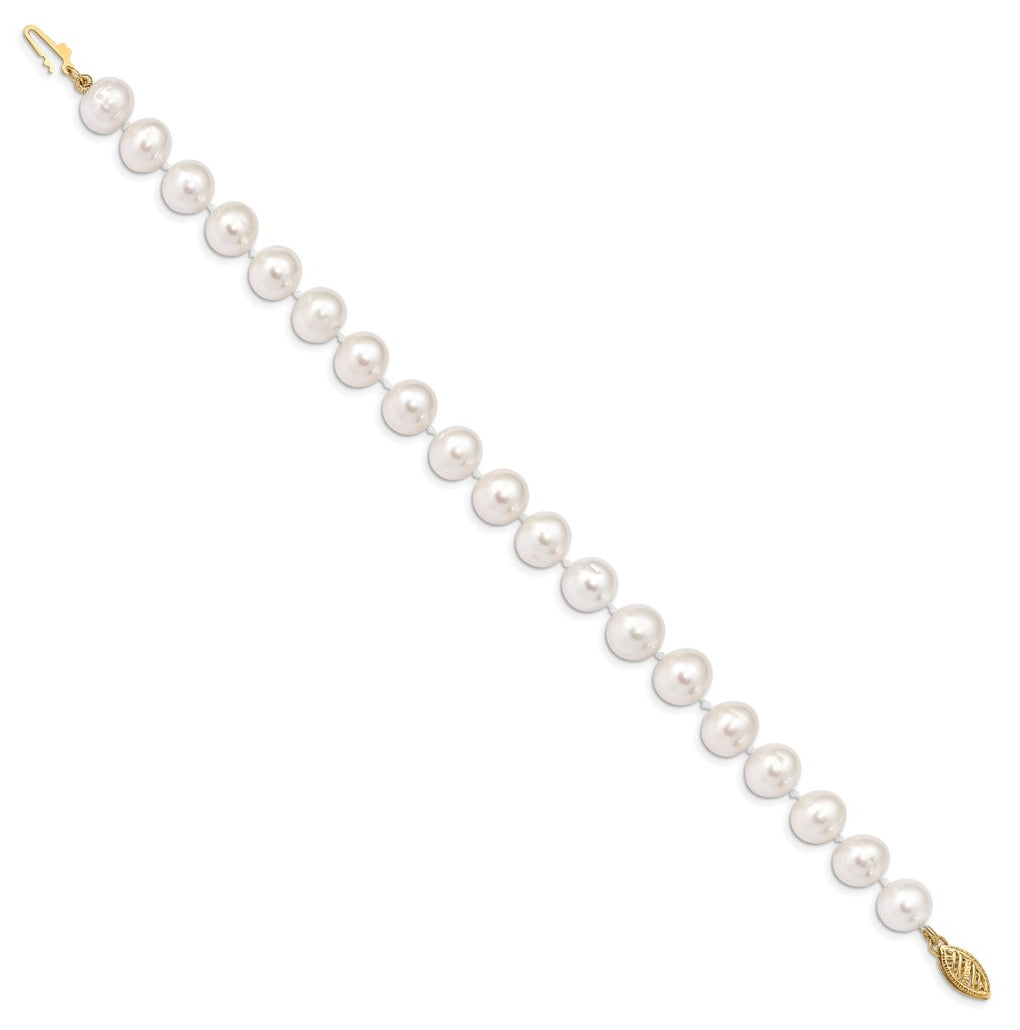 1/20 14K Gold Filled NearRound Freshwater Cultured Pearl Bracelet