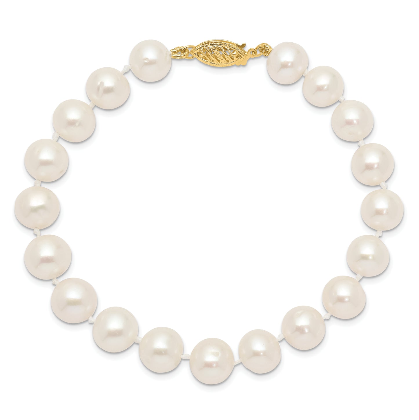 1/20 14K Gold Filled NearRound Freshwater Cultured Pearl Bracelet