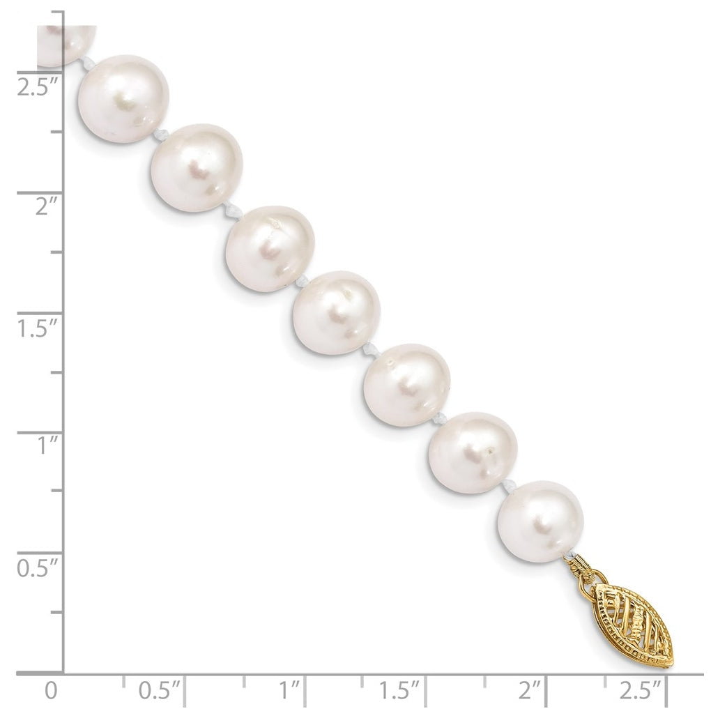 1/20 14K Gold Filled NearRound Freshwater Cultured Pearl Bracelet