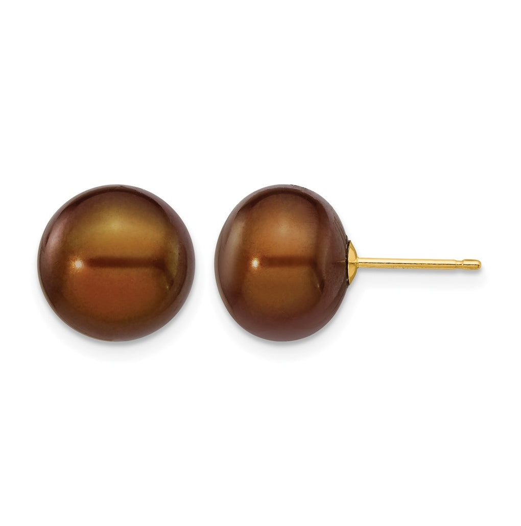 1/20 14K Gold Filled FWC Pearl Stud Post Earrings