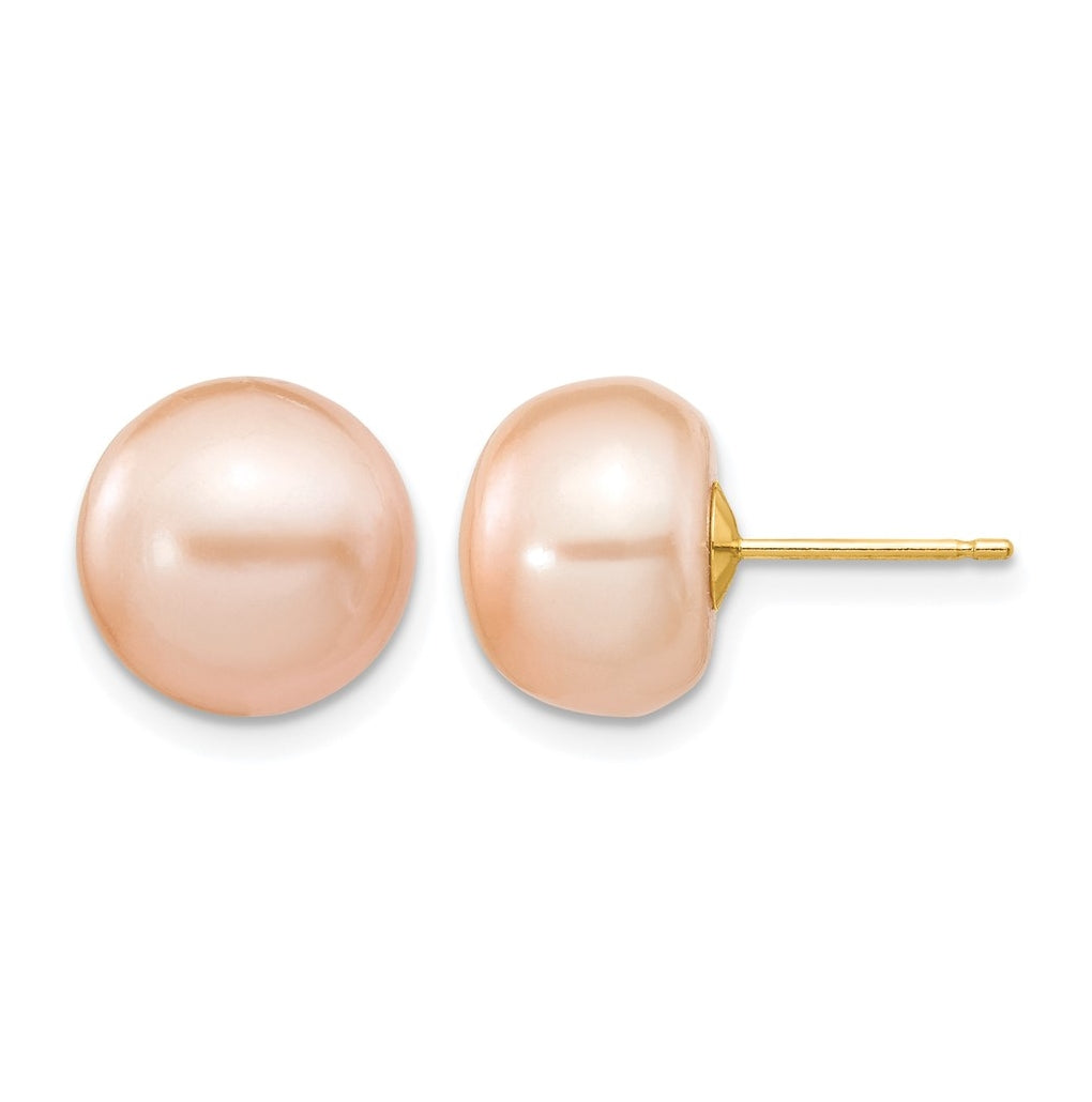 1/20 14K Gold Filled FWC Pearl Stud Post Earrings
