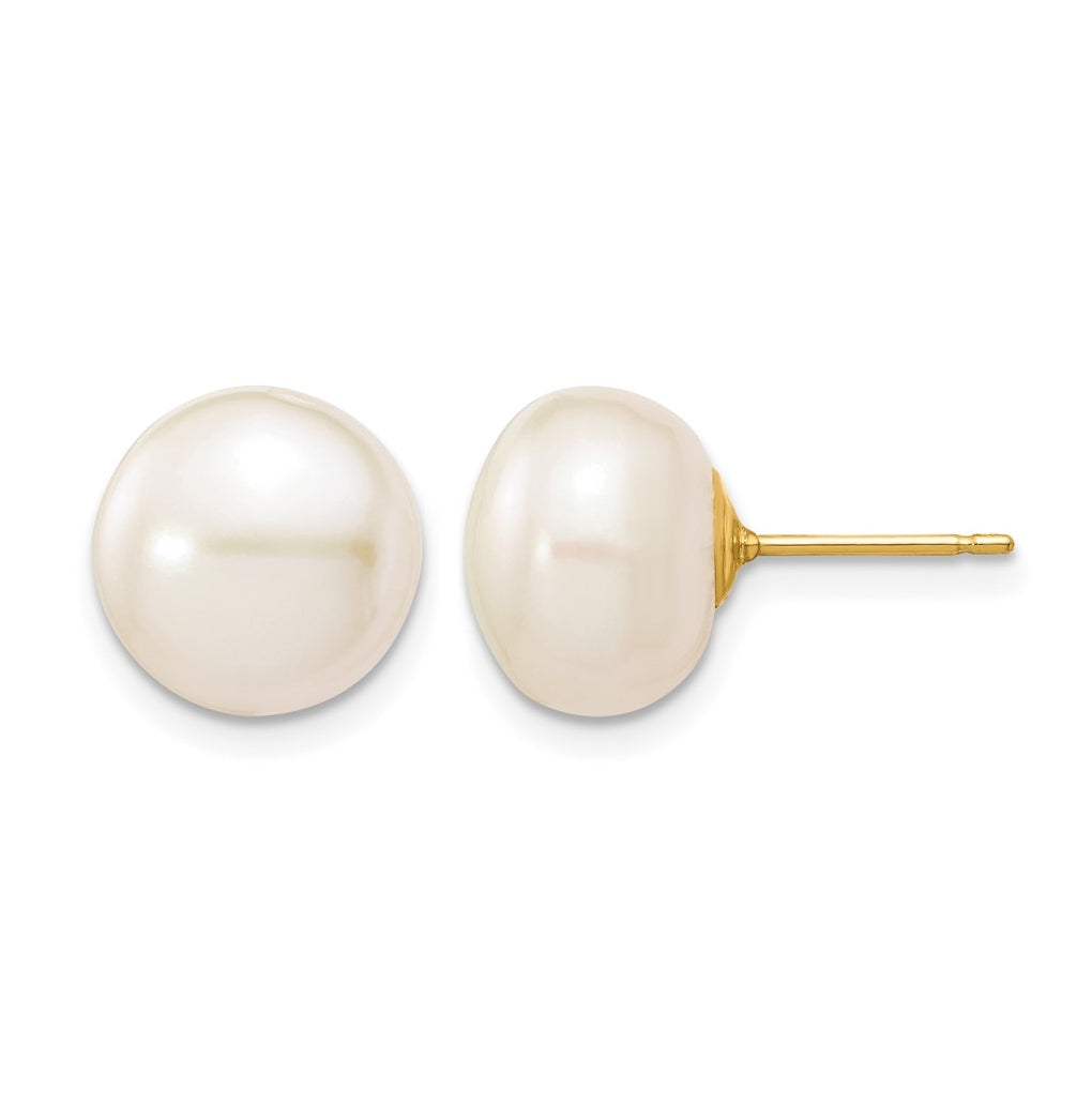 1/20 14K Gold Filled FWC Pearl Stud Post Earrings