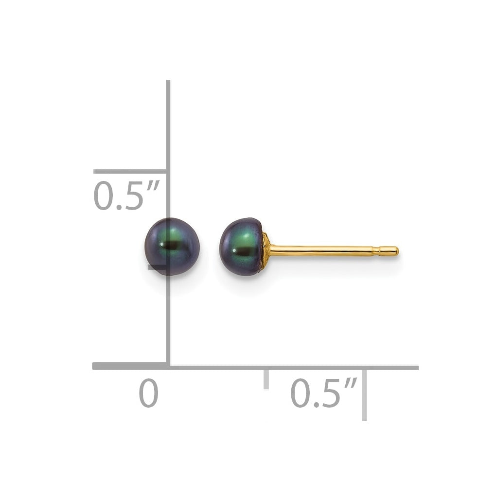 1/20 14K Gold Filled FWC Pearl Stud Post Earrings