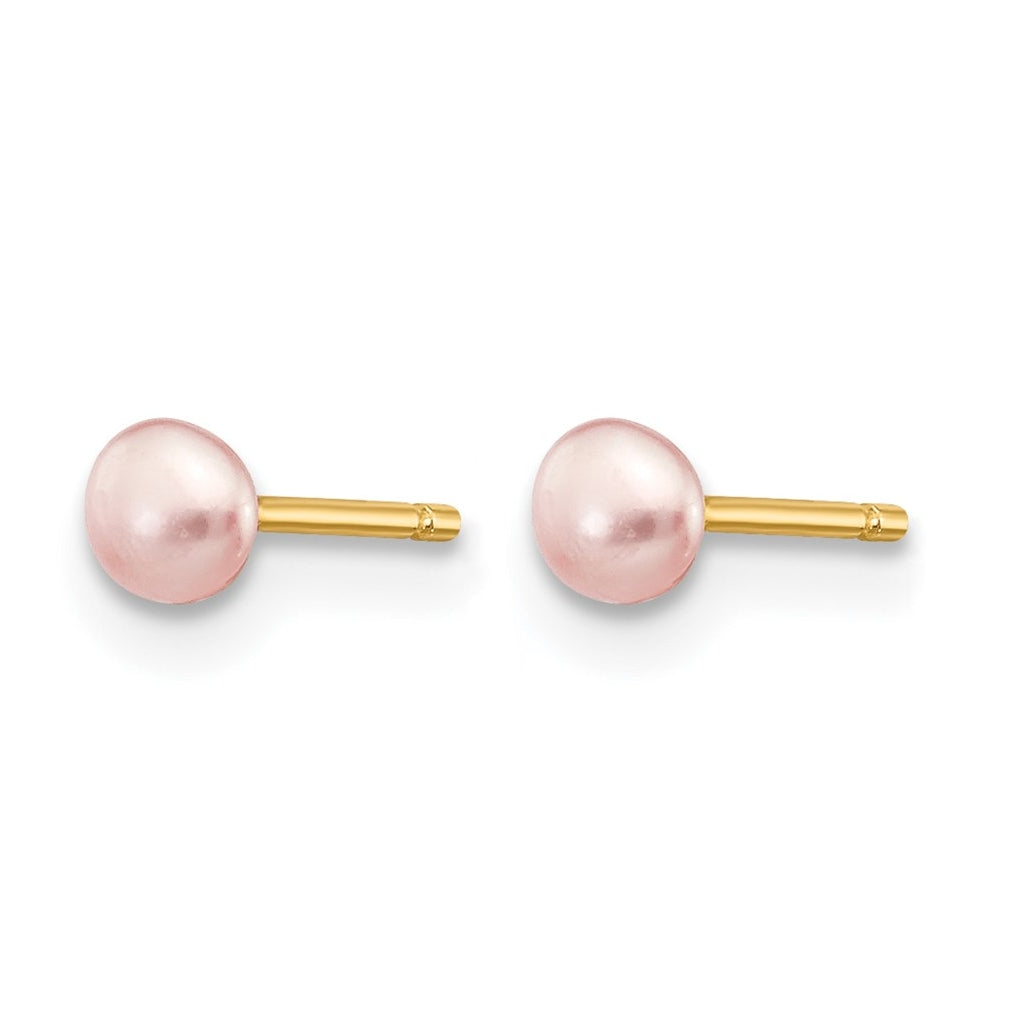 1/20 14K Gold Filled FWC Pearl Stud Post Earrings