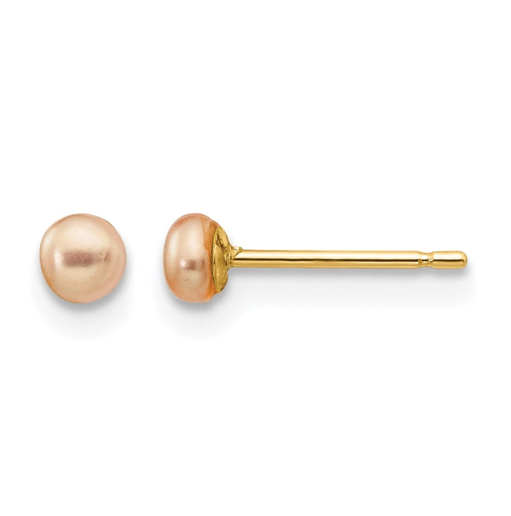 1/20 14K Gold Filled FWC Pearl Stud Post Earrings
