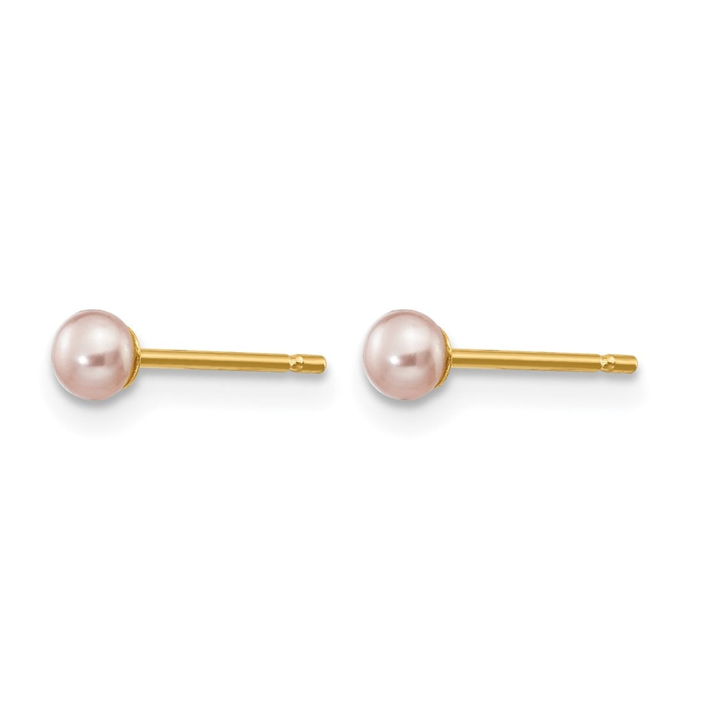 1/20 14K Gold Filled FWC Pearl Stud Post Earrings