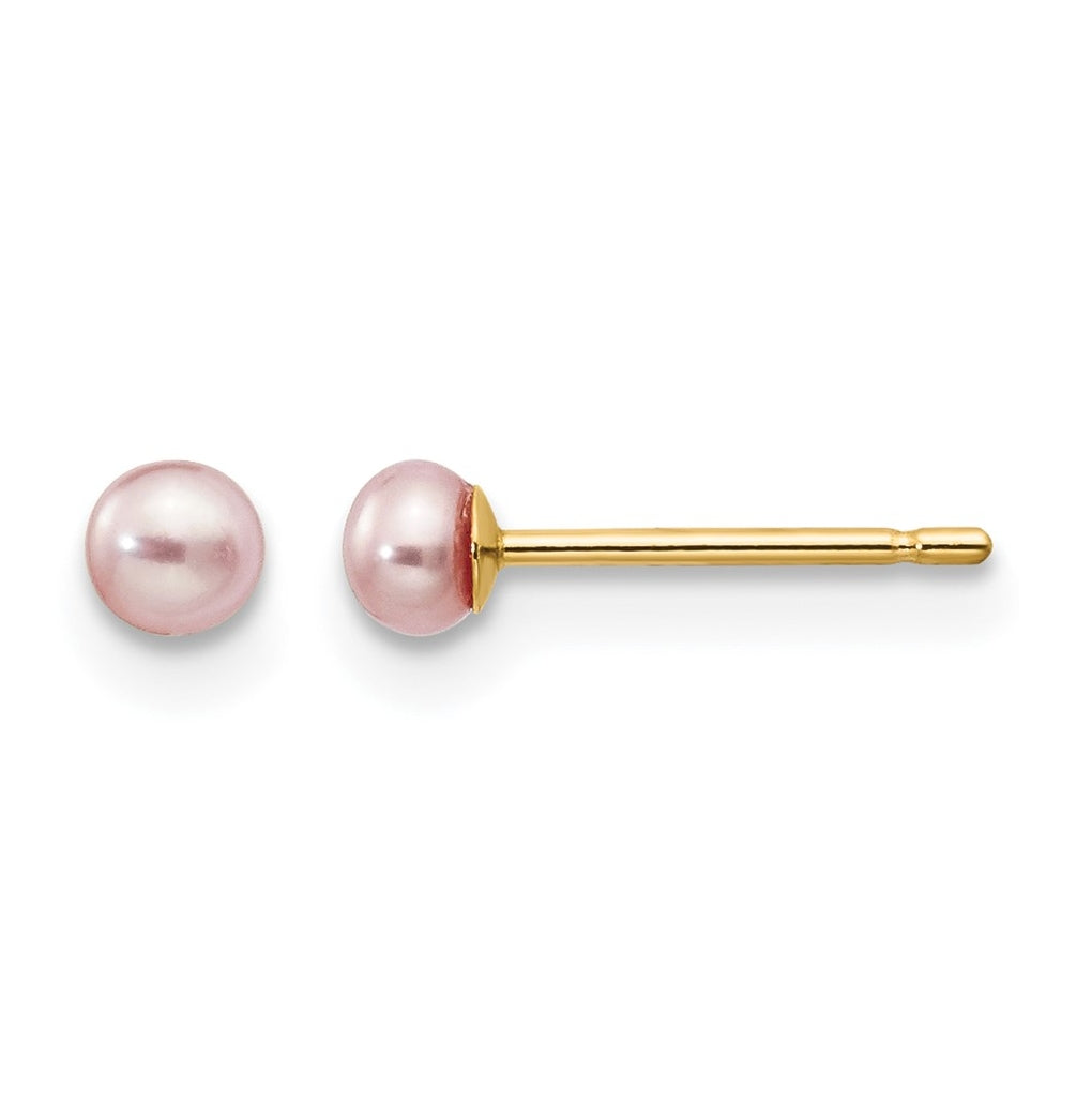 1/20 14K Gold Filled FWC Pearl Stud Post Earrings