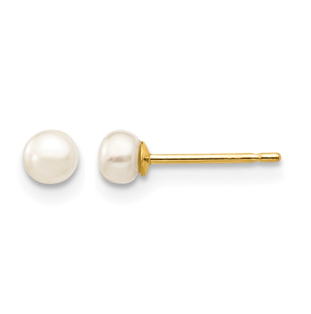 1/20 14K Gold Filled FWC Pearl Stud Post Earrings