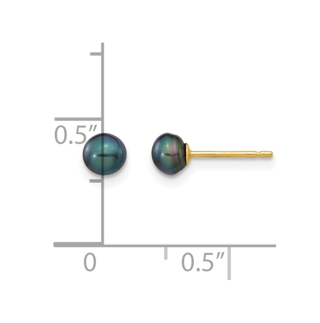 1/20 14K Gold Filled FWC Pearl Stud Post Earrings