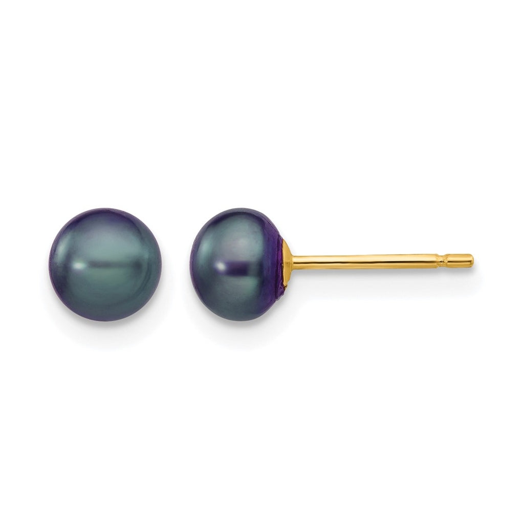1/20 14K Gold Filled FWC Pearl Stud Post Earrings