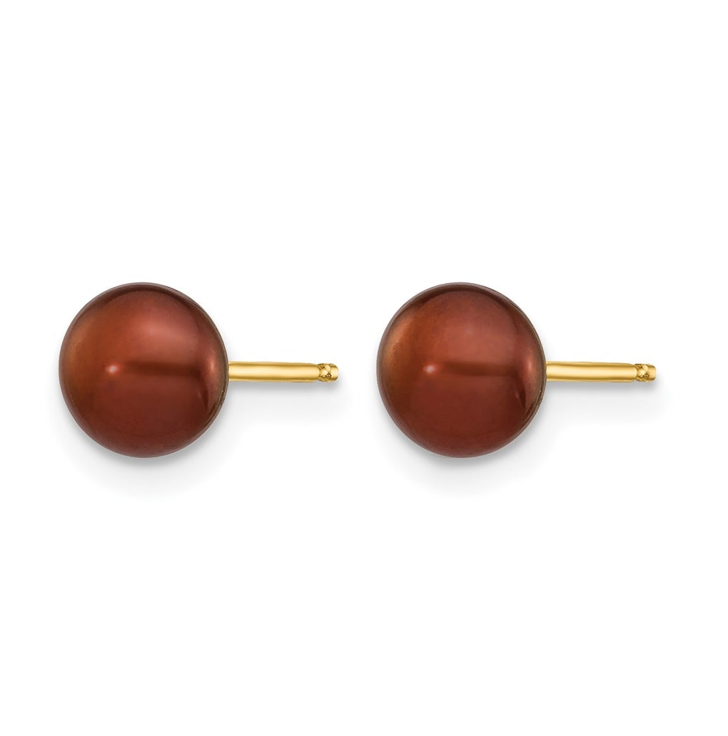 1/20 14K Gold Filled FWC Pearl Stud Post Earrings