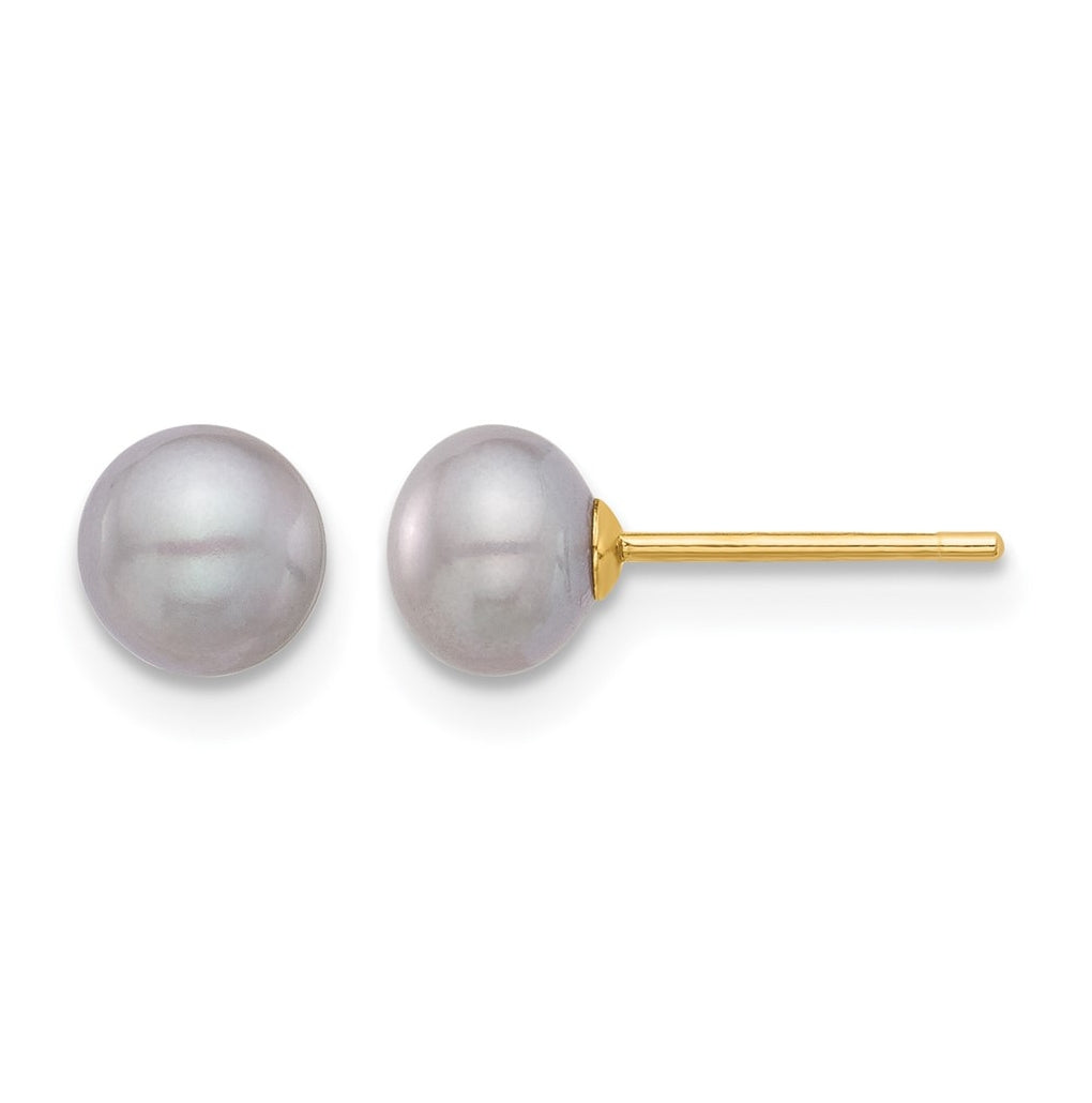 1/20 14K Gold Filled FWC Pearl Stud Post Earrings