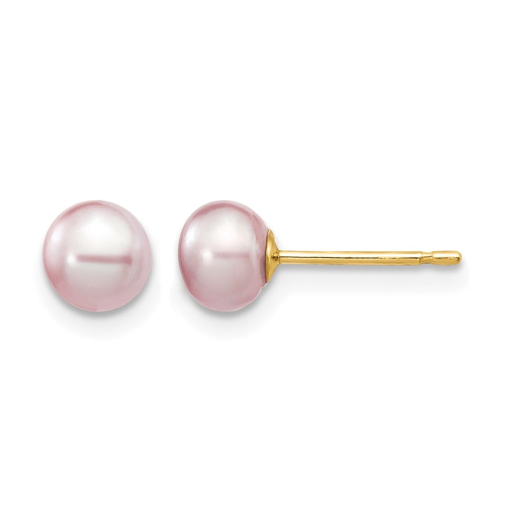 1/20 14K Gold Filled FWC Pearl Stud Post Earrings