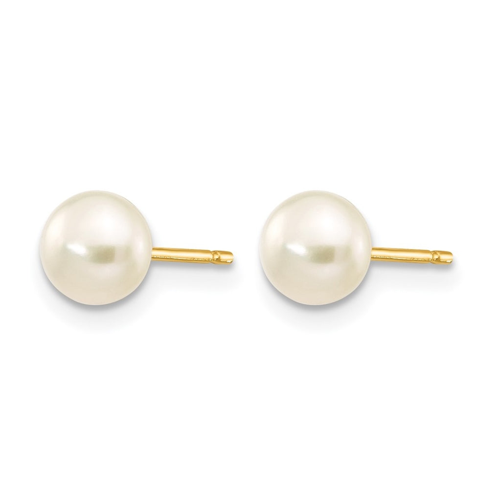1/20 14K Gold Filled FWC Pearl Stud Post Earrings