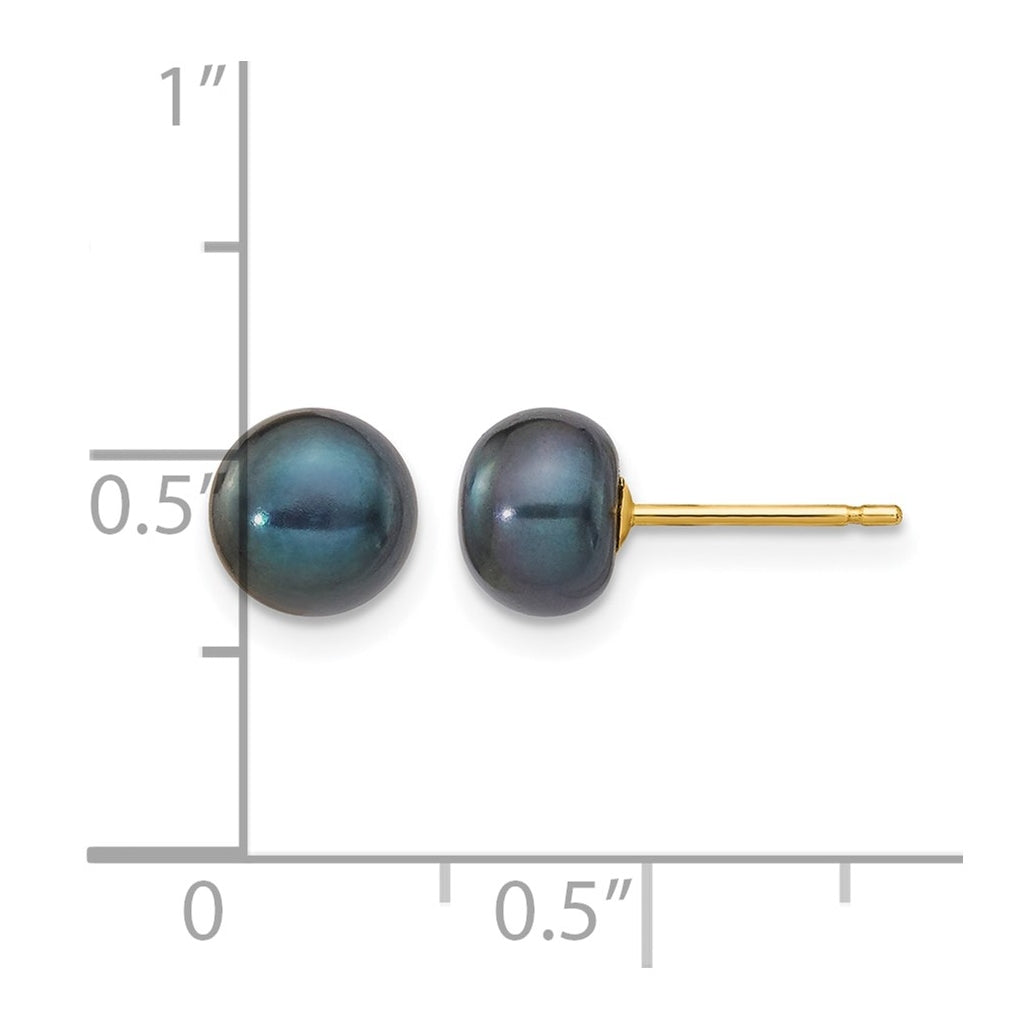 1/20 14K Gold Filled FWC Pearl Stud Post Earrings