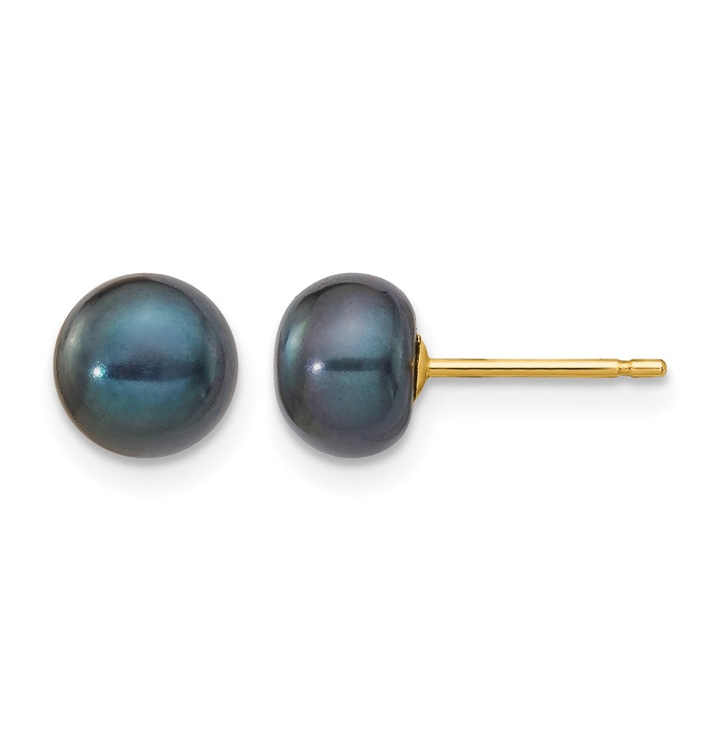 1/20 14K Gold Filled FWC Pearl Stud Post Earrings