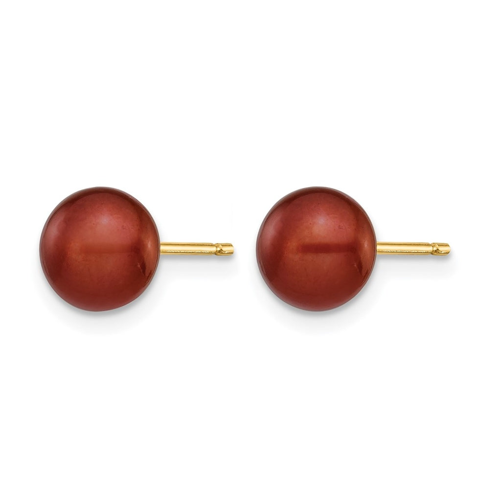 1/20 14K Gold Filled FWC Pearl Stud Post Earrings